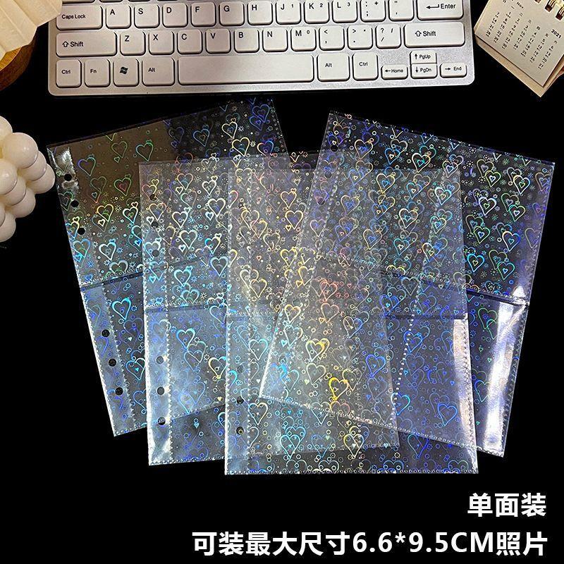 Thuận lợi nhất cuốn sách thẻ trang bên trong trong suốt 6 lỗ A5 sách rời 3 inch Polaroid ảnh sao trang lưu trữ thẻ nhỏ