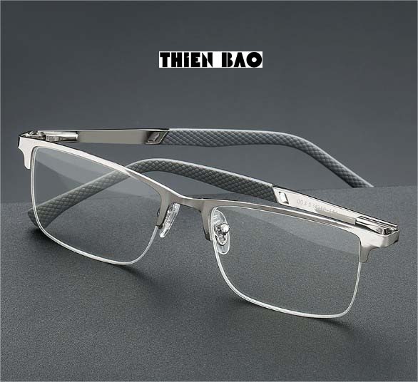 Kính lão thị viễn thị xẻ cước bạc sáng bản to, càng lò xo Nam Nữ Nhật bản Silver hàng đẹp loại I, chuẩn độ KVH02
