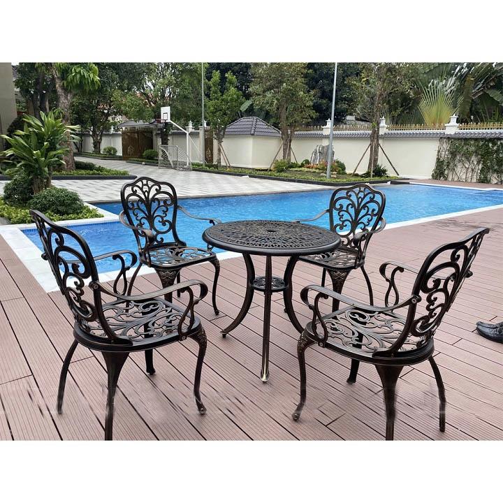 Bàn ghế sân vườn , bộ bàn 4 ghế 1 bàn cao cấp , bộ bàn để ngoài trời