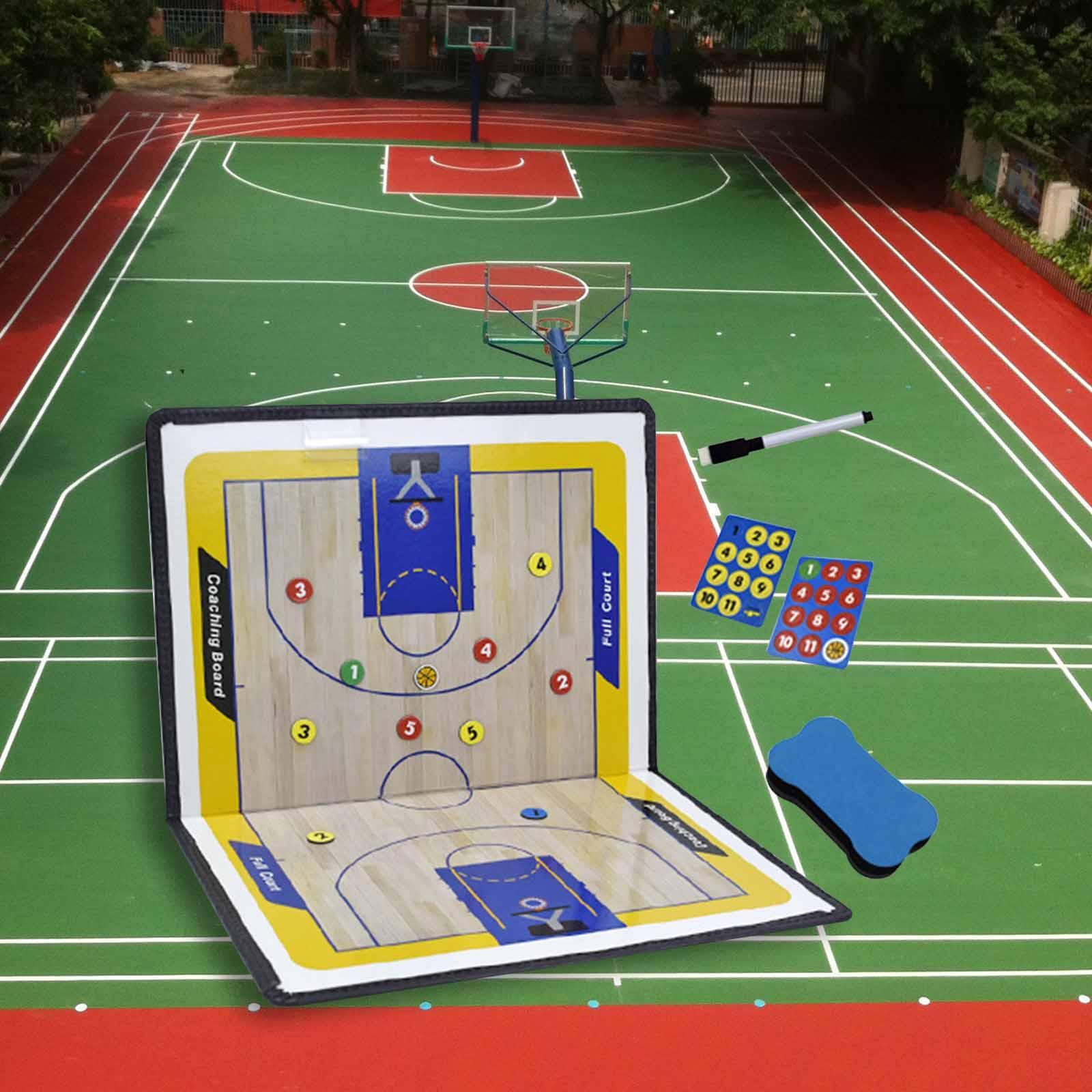 Basketball Professional Strategy Board with Erasable Marker