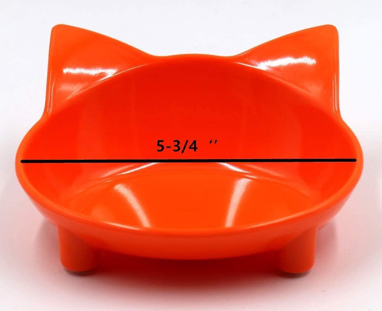 3 miếng trò chuyện không -slip nhựa Bol của mèo Cat Set Cat Bowl cho mèo thỏ mèo