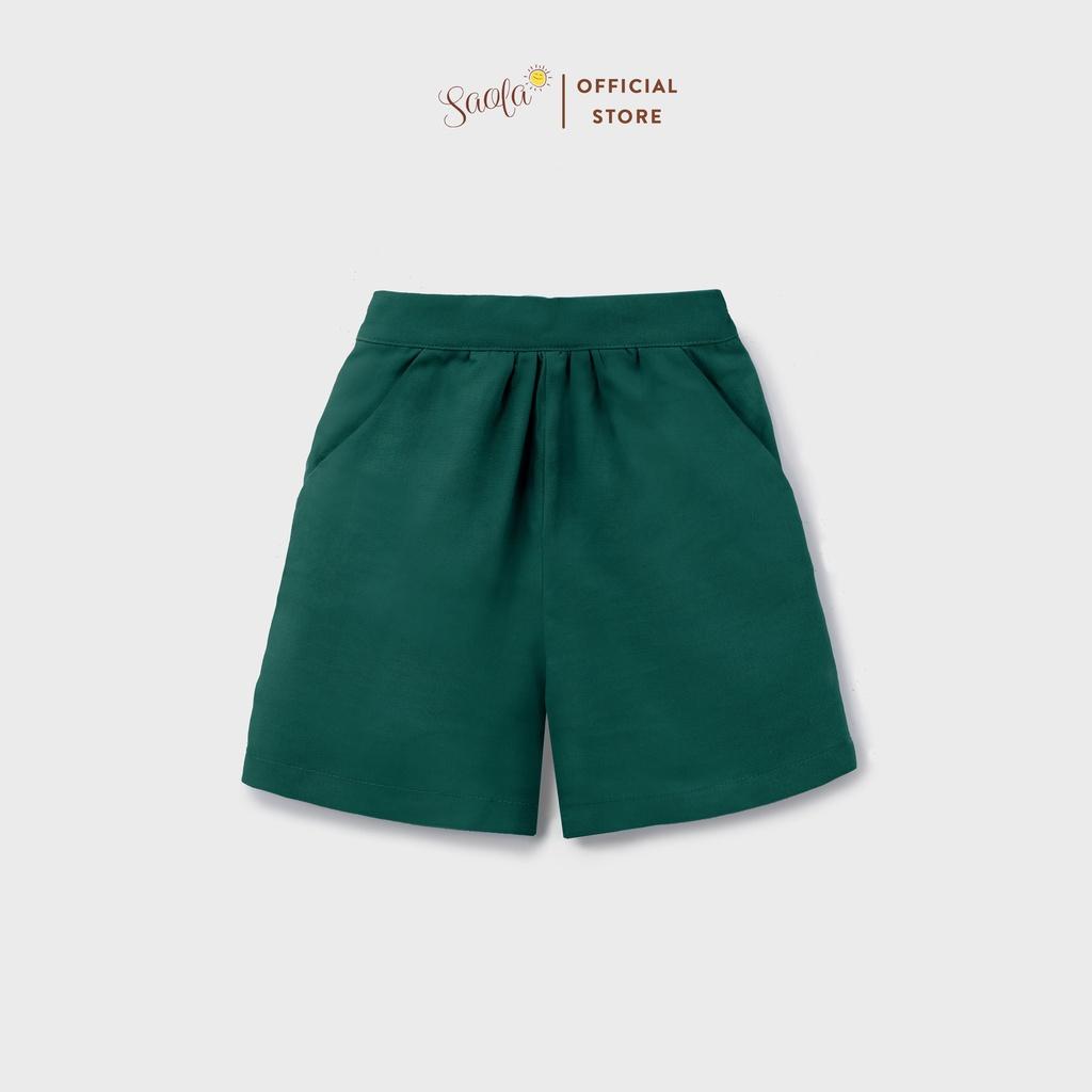 Quần Short Ống Suông Cạp Chun Phong Cách Hàn Quốc Cho Bé - SILAS PANTS - PAL003 - SAOLA KIDS CLOTHING