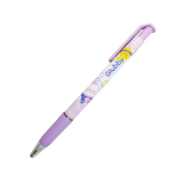 Bút Gel Glubby Butter 0.5 mm - Thiên Long GELB-046 - Mực Xanh - Thân Tím