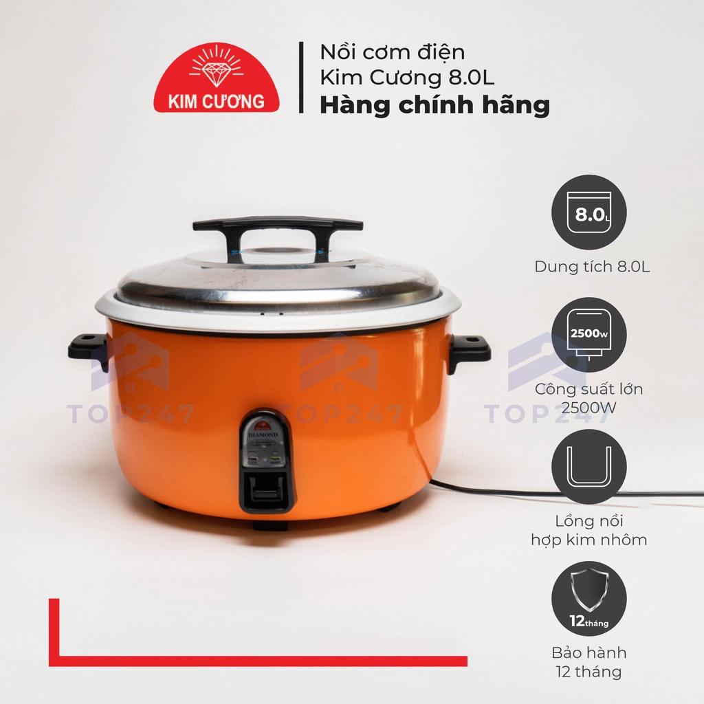 Nồi Cơm Điện Kim Cương 8 Lít Nắp Rời - Hàng Chính Hãng