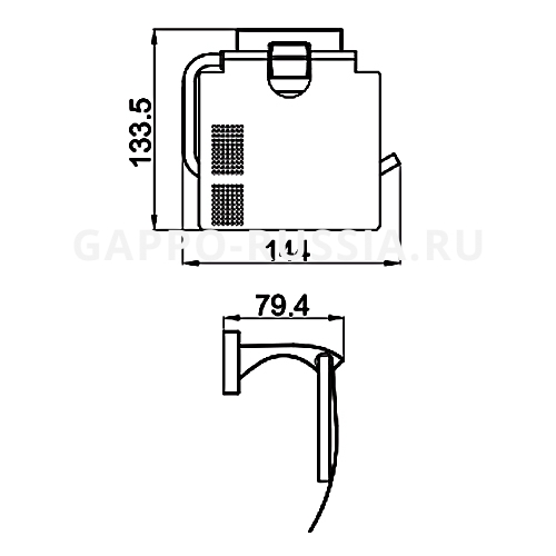 BỘ PHỤ KIỆN 5 MÓN NHÀ TẮM NHẬP KHẨU NGA CAO CẤP GAPPO G07