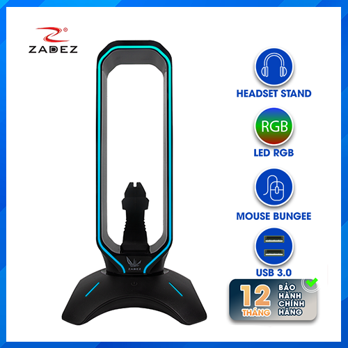 Đế Tai Nghe 3 in 1 ZADEZ ZHS-701G - HÀNG CHÍNH HÃNG