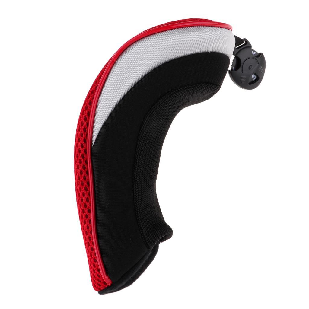 2xGolf Hybrid UT Club Rescue Head Cover Headcover with Number Tag Red