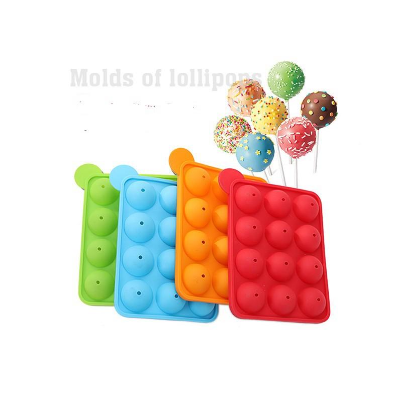 Khuôn silicon làm KẸO MÚT viên tròn hình khối - SILICONKEO02