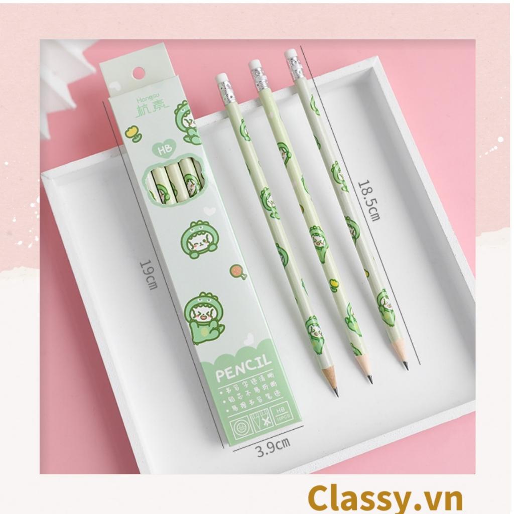 Bộ 06 bút chì HB Classy nhiều màu tùy chọn cho học sinh/sinh viên; dùng viết lên sổ lưu bút, quà tặng, thiệp PK724