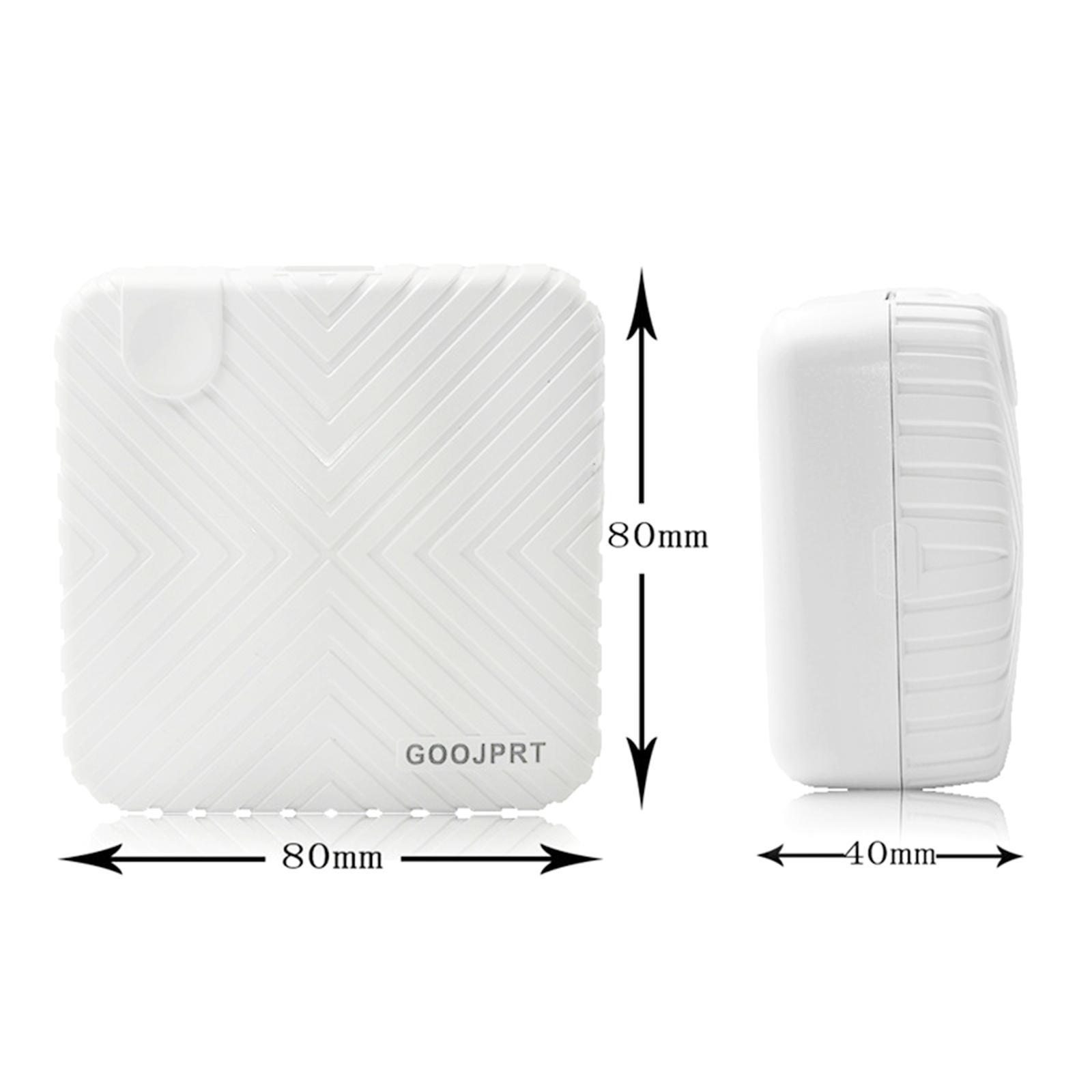 Wireless Pocket Thermal Printer Mini Receipt Photo Printer White