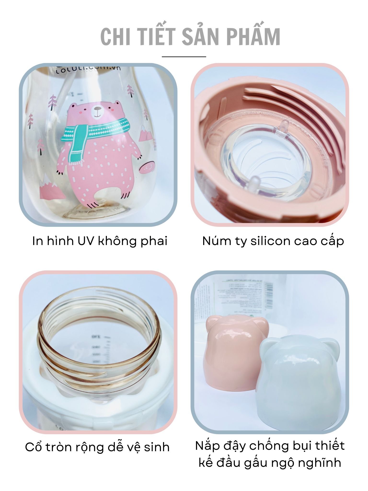 Bình Sữa Loluli Nhựa Tritan - 300ml
