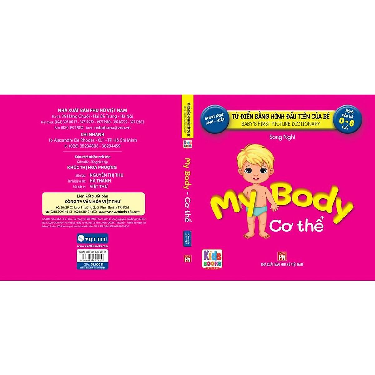 Từ Điển Bằng Hình Đầu Tiên Của Bé - My Body - Cơ Thể