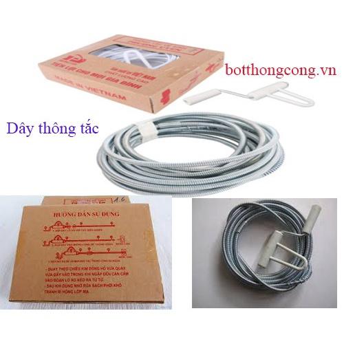 Dây thông cống, dụng cụ thông tắc vệ sinh