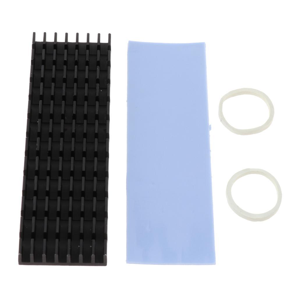 4 Pack M.2 2280 SSD Heatsinks Cooler Cooling Kit+Silicone Based Thermal Pad