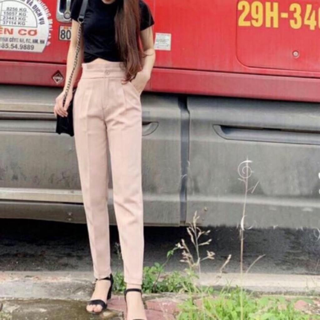 Quần baggy cạp bèo nữ chất vải cao cấp âu công sở dáng đẹp- Samclothing
