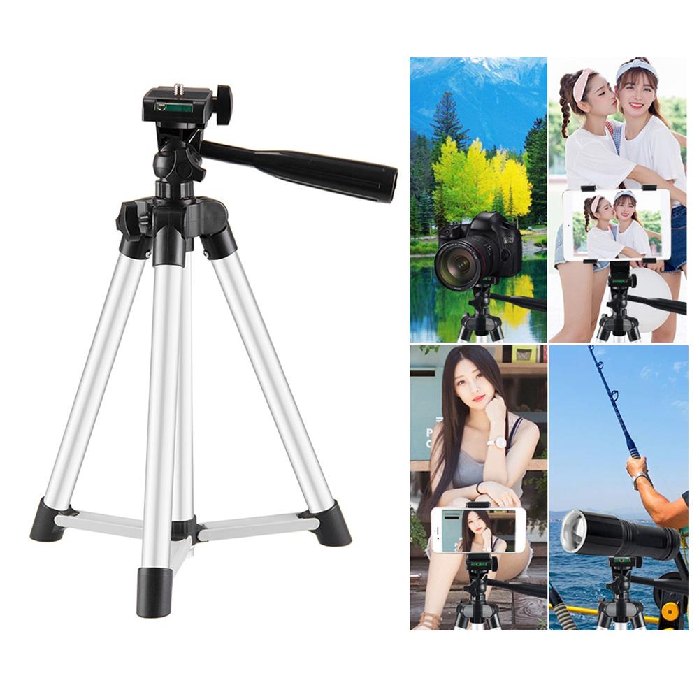 Chân máy chụp ảnh nhẹ Chiều cao 50cm có thể điều chỉnh 1/4 inch Vít cho điện thoại thông minh và máy ảnh DSLR SLR