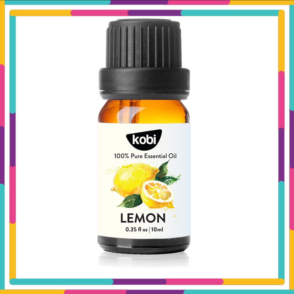 Tinh Dầu Chanh Tươi Kobi Lemon Essential Oil Dùng Xông Phòng, Giúp Thanh Lọc Không Khí, Tăng Cường Miễn Dịch, Tinh Thần Sảng Khoái, Làm Sạch Đồ Dùng Gia Đình