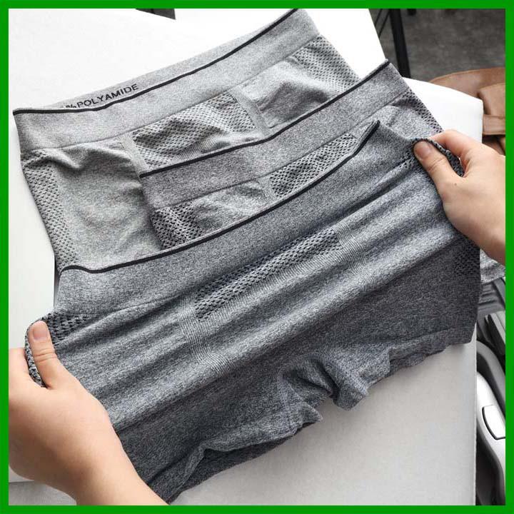 Quần Lót Nam, Quần Sịp Đùi Nam Boxer Cao Cấp. Quần Xịn, Dệt Không Đường May Chất Cotton Bamboo Siêu Mát