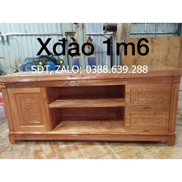 Kệ tivi gỗ xoan đào 1m6