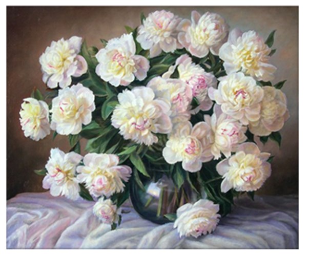 Tranh đính đá hoa và sự kiêu hãnh VS274 - 64 x 55 cm - chưa đính