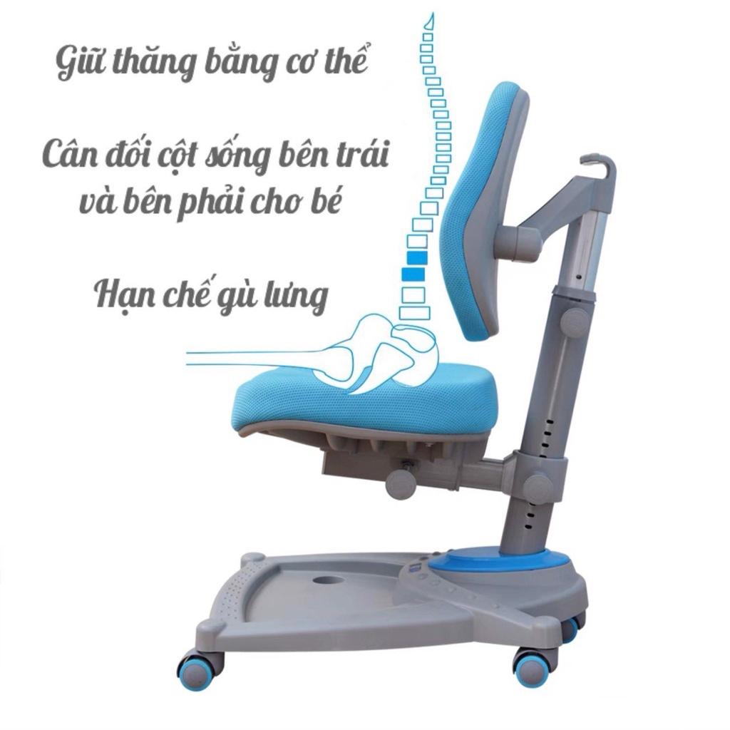 Ghế Xoay Học Sinh Chống Gù Cao Cấp, Đệm Ghế Cao Su Non, Lưng Ghế Điều Chỉnh Ôm Sát Cột Sống