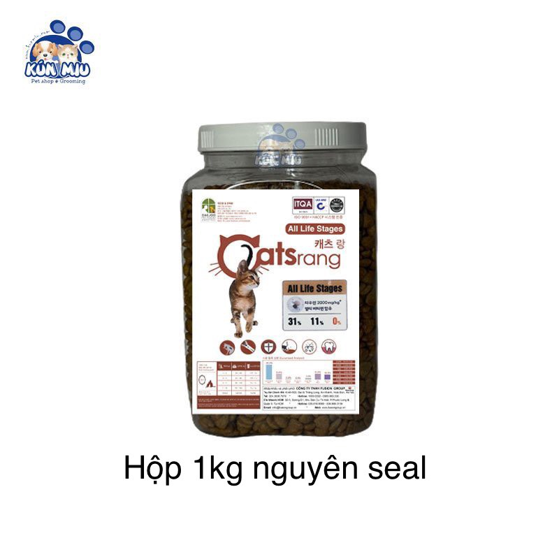 Thức ăn khô cho mèo Hàn Quốc mọi lứa tuổi Catsrang All Life Stages Hộp nguyên Seal