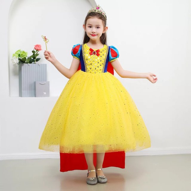 Váy  Bạch Tuyết Cho Bé Gái Kèm Áo Choàng Dài - HME70