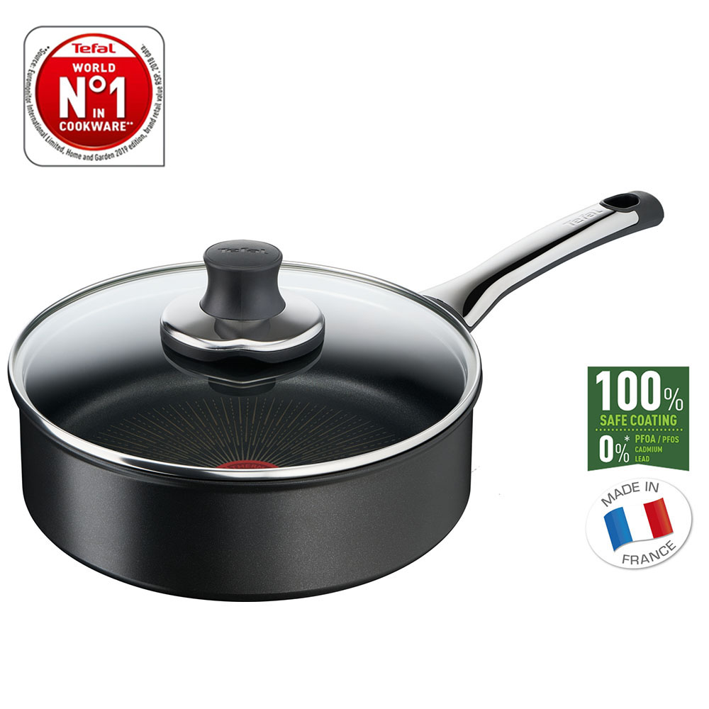 Chảo Chống Phủ Titanium Excellence TEFAL G26932 Size 24 Cm - Nhập Khẩu Đức Bền Gấp 6 Lần Chảo Thường - Hàng Nhập Khẩu