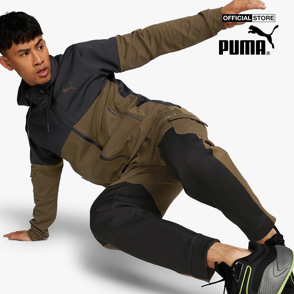 PUMA - Áo khoác thể thao nam phối mũ Q4 Cloudspun Training 522320