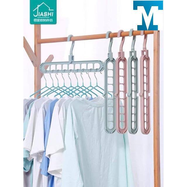 Móc treo quần áo thông minh 9 lỗ đa năng tiện lợi
