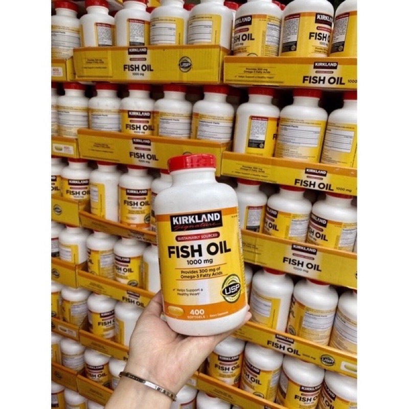 Omega 3 dầu cá Mỹ Kirkland Signature Fish Oil 1000mg Hỗ trợ sức khỏe não bộ, hệ thần kinh, Tim mạch, Khớp, Bổ mắt, Làm đẹp da - OZ Slim Store