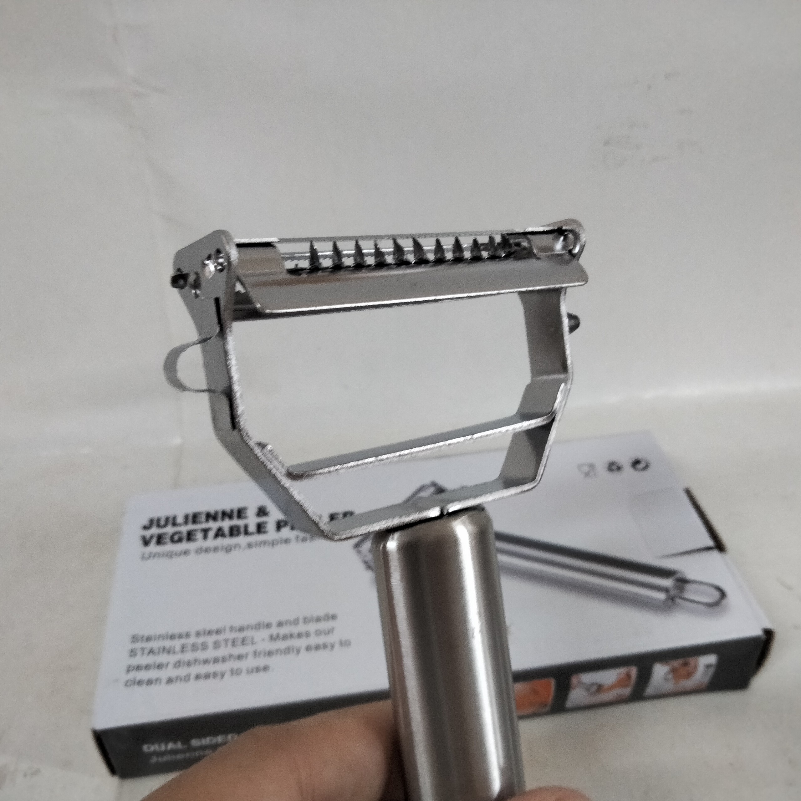 Dao Bào inox Cao Cấp đa năng 2 lưỡi - double Peeler 18 x 8.2cm