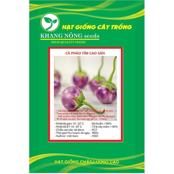 Hạt Giống Cà Pháo Tím F1 Cao Sản KNS354 - Gói 0.5gram