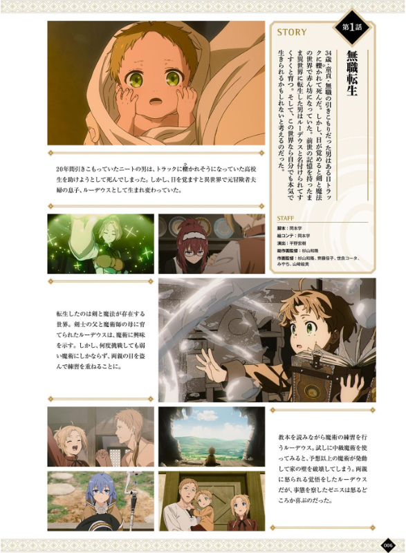 Anime Mushoku Tensei Complete Art Works Illustration Book (Japanese Edition)
