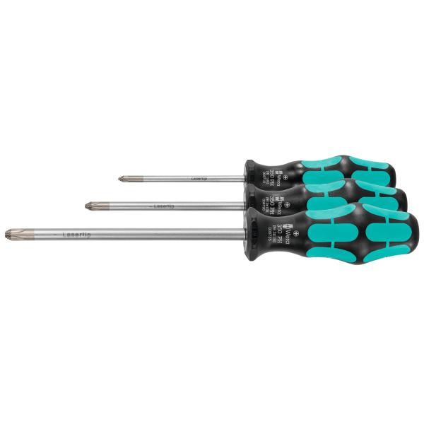 Bộ Tuốc-nơ-vít Phillips Wera Kraftform 668261 3 Gồm 3 Cây - Hàng Chính Hãng 100% từ Đức