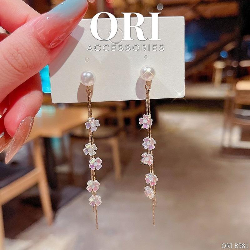 Bông tai nữ dáng dài Roxana thời trang độc đáo ORI ACCESSORIES B381