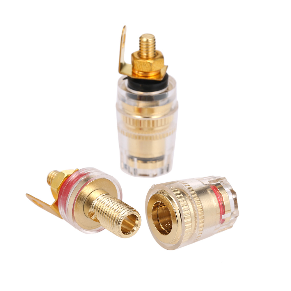 Đầu Nối Loa Bộ Khuếch Đại Đầu Cắm Chuối 4mm Màu Đen & Đỏ - Nhiều Màu