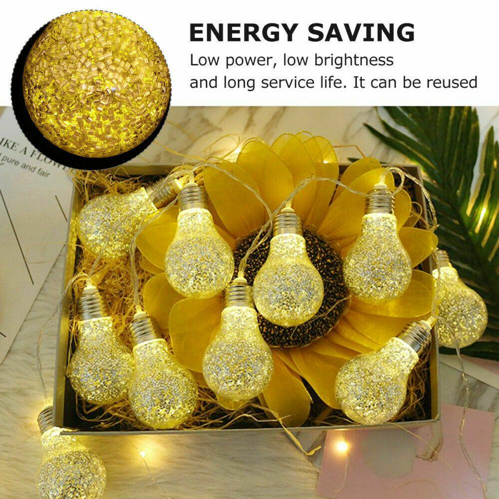 Dây Đèn LED 1.5m Gắn Bóng Đèn Lấp Lánh Trang Trí Giáng Sinh Đa Dụng