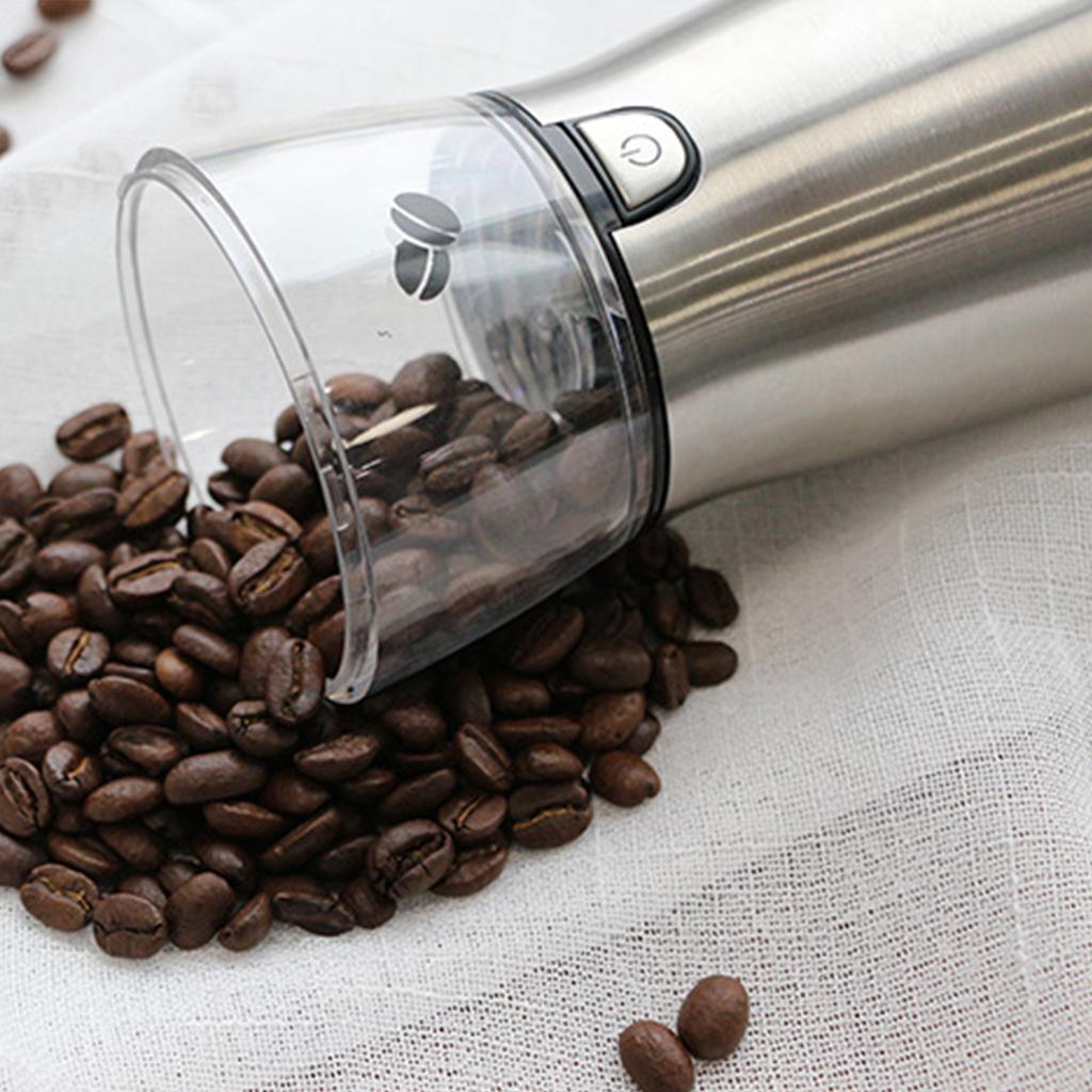Coffee Grinder 15W, Removable Stainless Steel Electric Grinder for Coffee Bean Spice Seed Nut Herb Pepper