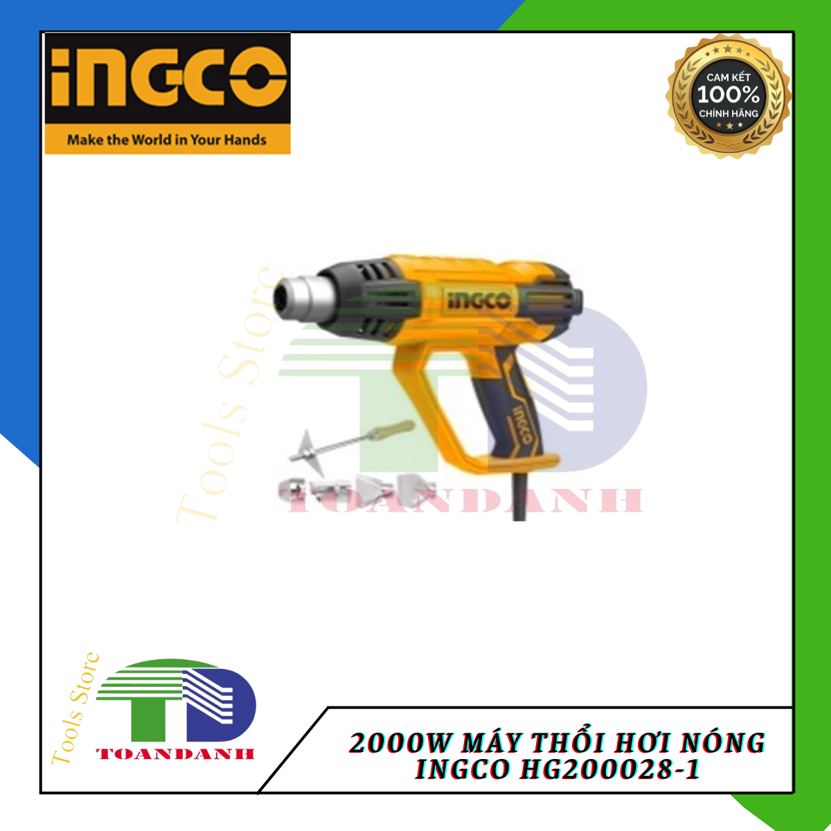 2000W Máy thổi hơi nóng INGCO HG200028-1