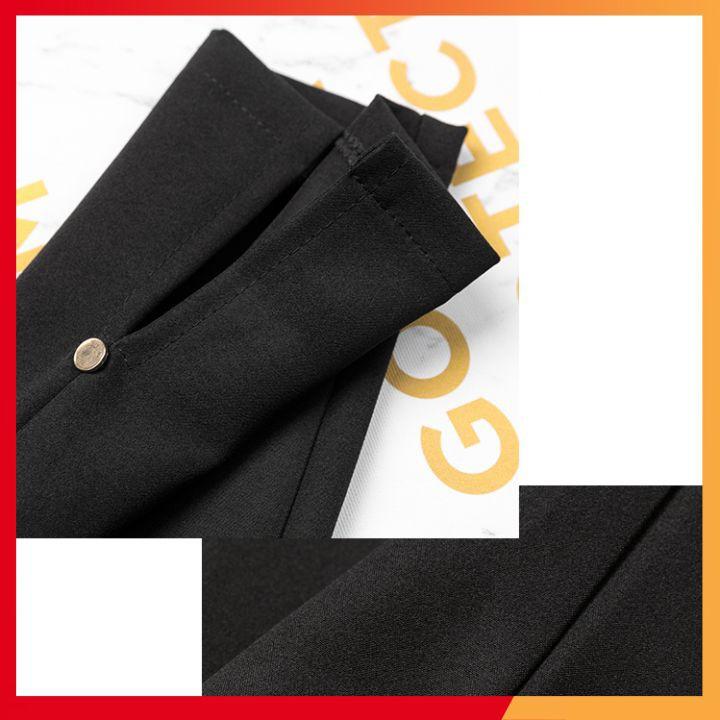 Quần baggy xẻ tà ️ SANG CHẢNH ️Quần công sở ống xẻ tà có khuy tạo điểm nhấn cực kỳ sang chản