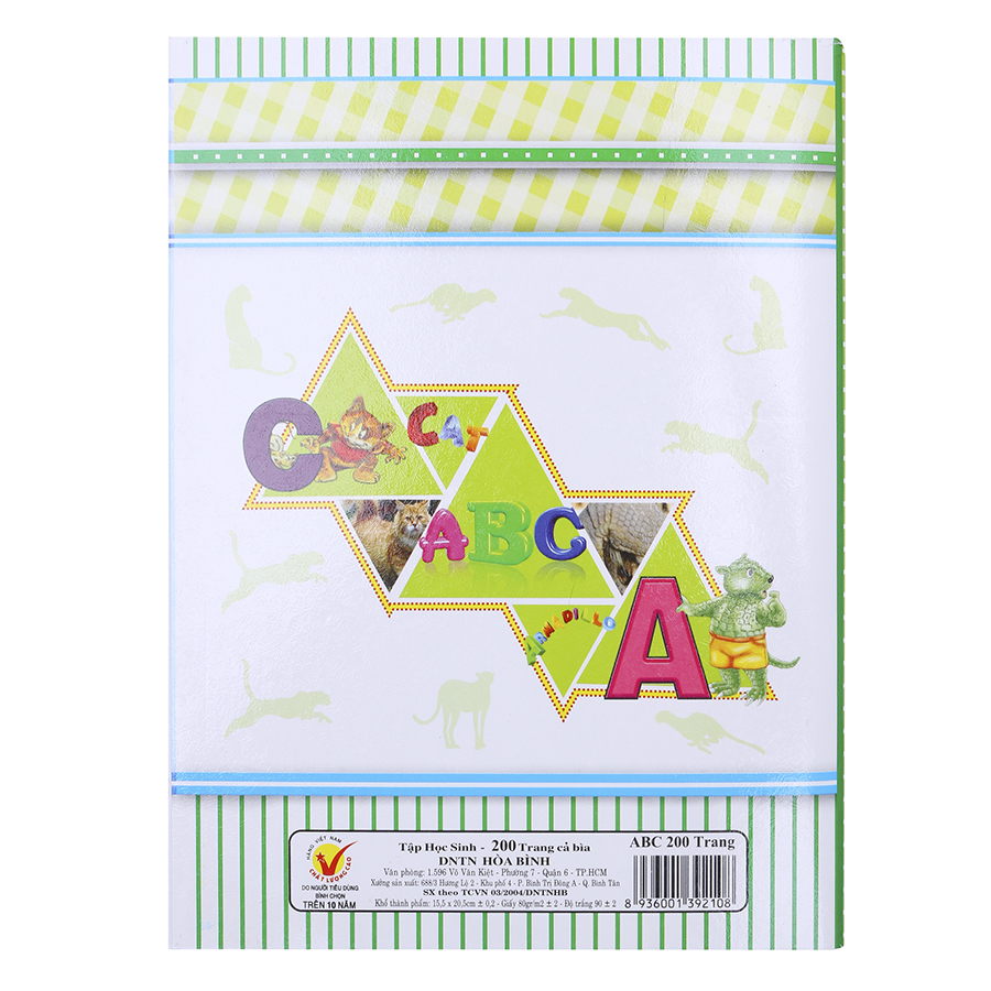 Lốc 5 Quyển Tập ABC 4 Ô Ly Hòa Bình