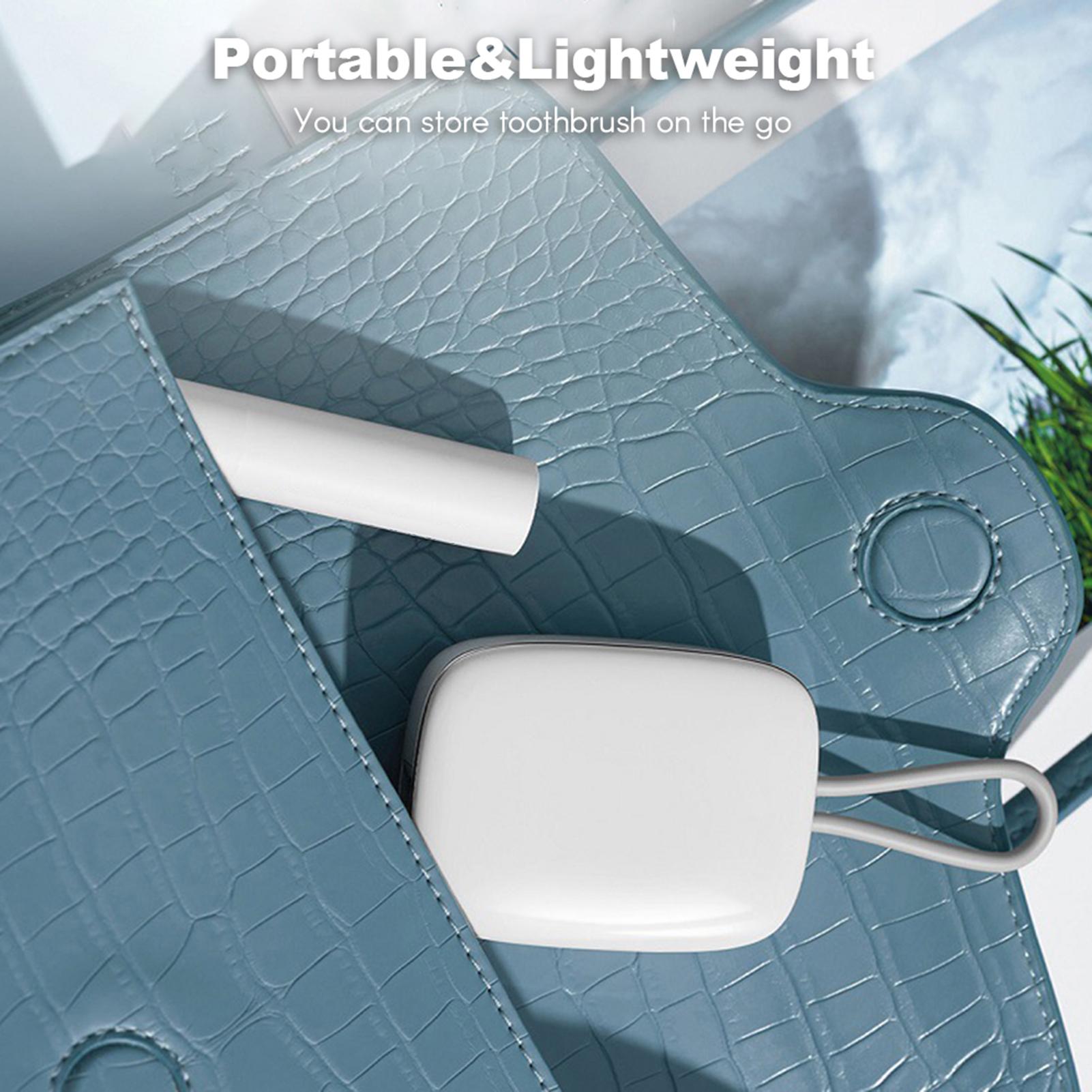 Máy khử trùng bàn chải đánh răng mini bằng tia UV có giá treo tường và sạc bằng USB