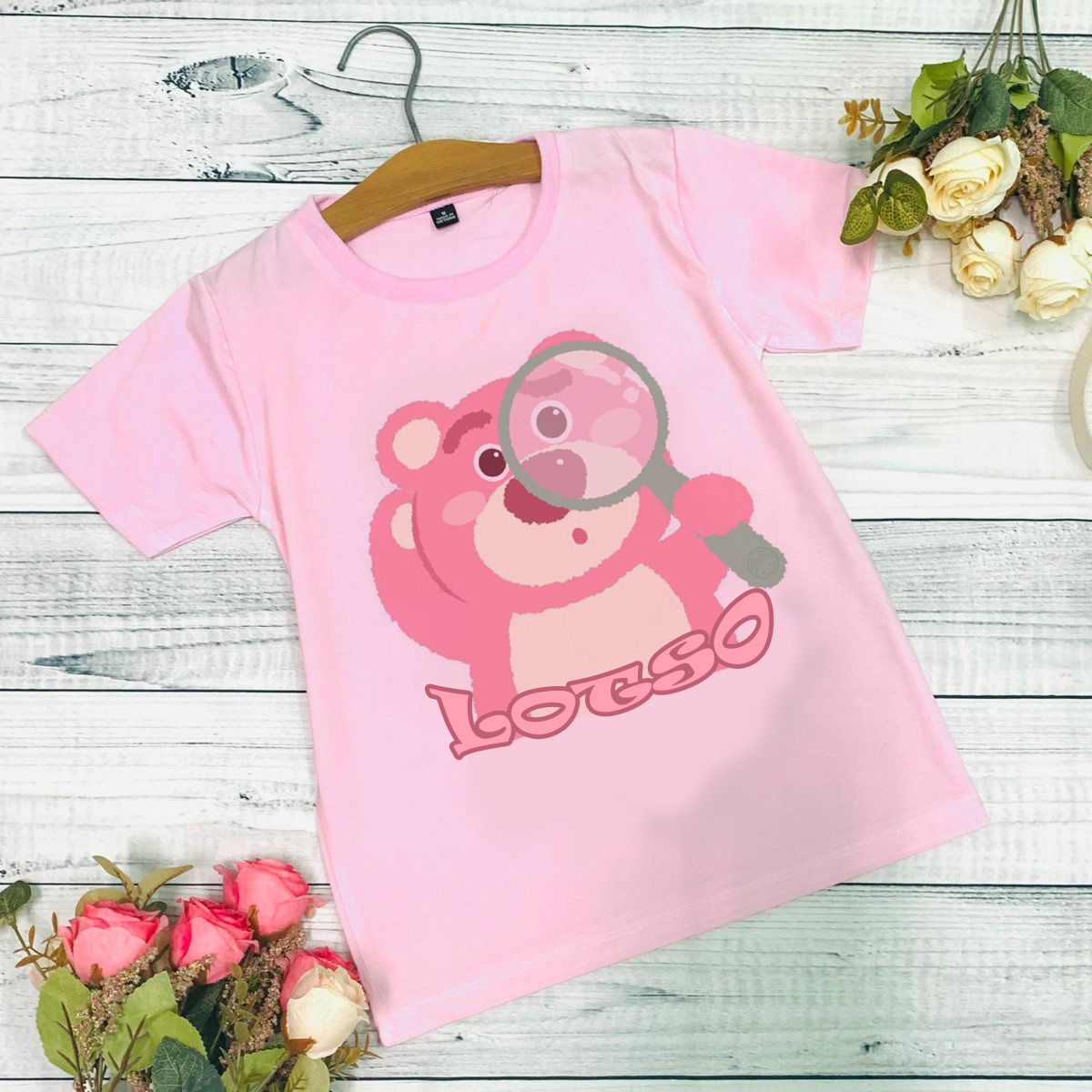 Áo thun Hồng Gấu Lotso - Lotso Bear