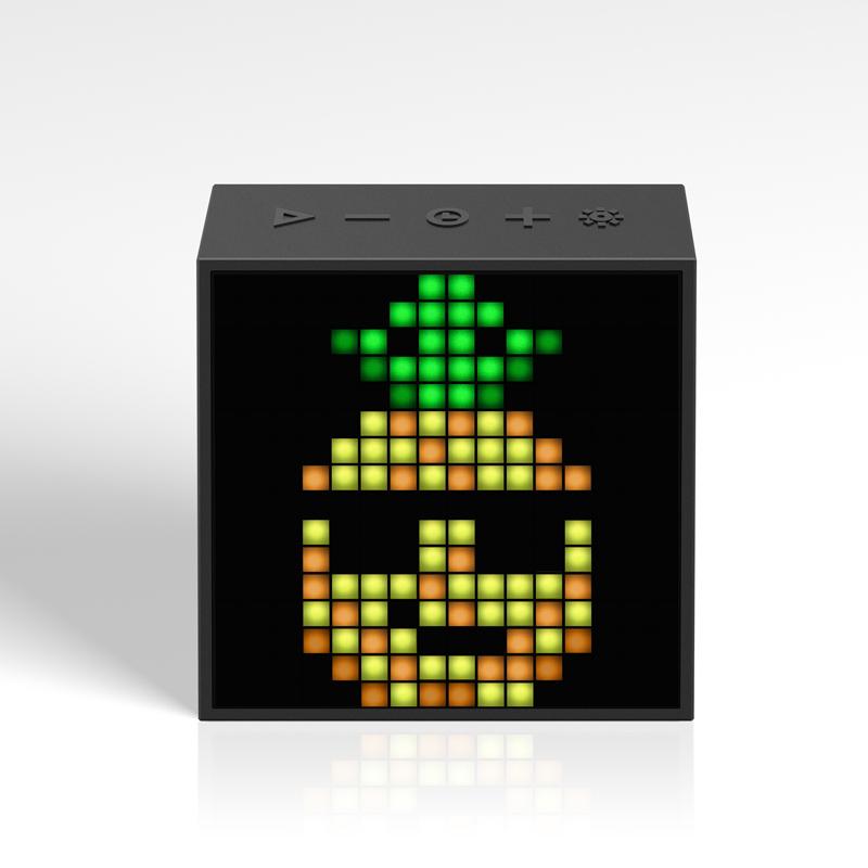 Loa di động Bluetooth Divoom Timebox Evo có đồng hồ báo thức Màn hình LED có thể lập trình để sáng tạo nghệ thuật pixel Món quà độc đáo Màu sắc: Đen