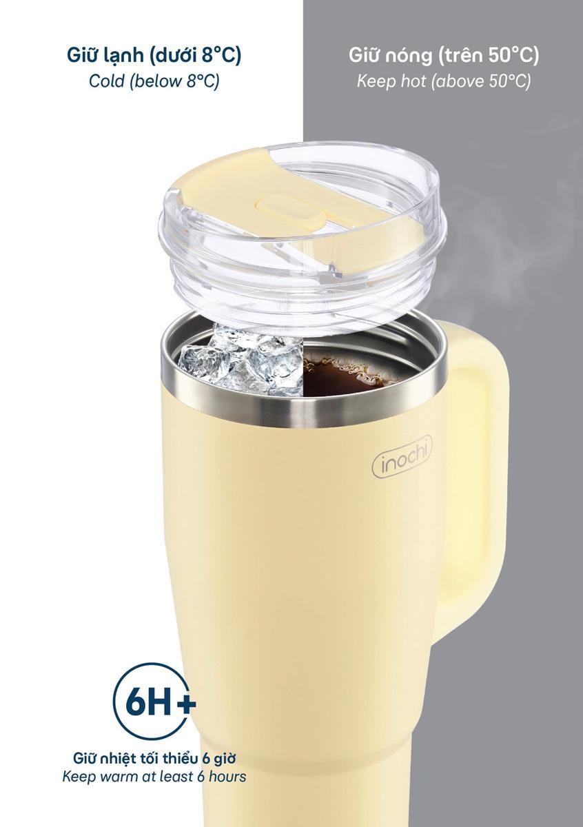 Bình Giữ Nhiệt Fuji Wander 950 ml - Inochi HNK.BFWN.0950 - Màu Vàng Nhạt, Xanh Cốm