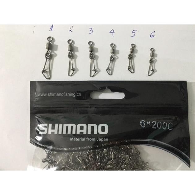 Combo 10 khoá link xoắn 2 vòng Shimano giá cực sốc đồ câu FISHING_HD