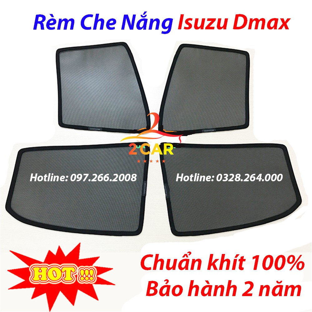 Rèm che nắng Isuzu Dmax 2014-2022(Loại 1) hít nam châm - BH 24 tháng