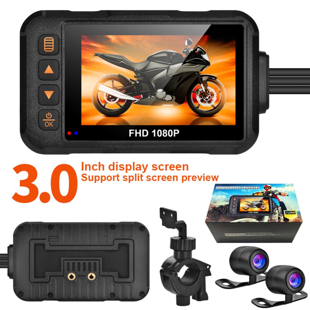 Camera Xe Máy Chống Nước 1080P Đầu Ghi Hình Phía Trước Camera Phía Sau Video Xe Máy Đầu Ghi Ngoài Trời Dash Cam Cho Xe Máy