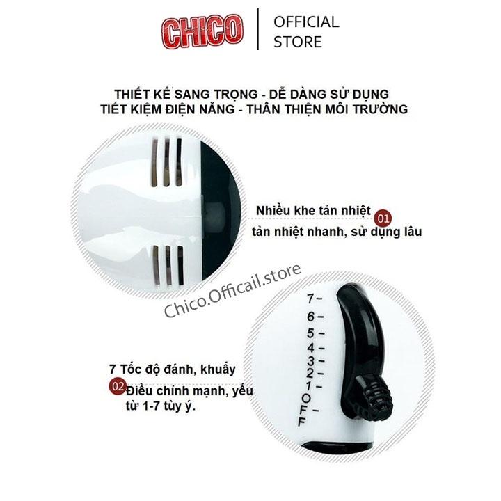 Máy đánh trứng cầm tay 7 tốc độ scarlett, đánh kem sữa, tạo bọt cà phê, công suất cực mạnh bảo hành chính hãng